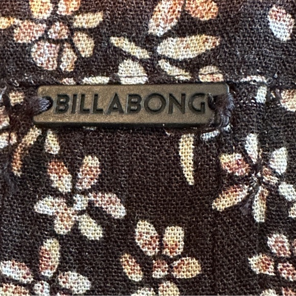 Billabong "On the Way" babydoll dress in off black, size M, crinkle, flowy - Picture 10 of 13